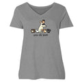 You Da Pom - Ladies Plus V-Neck Tee